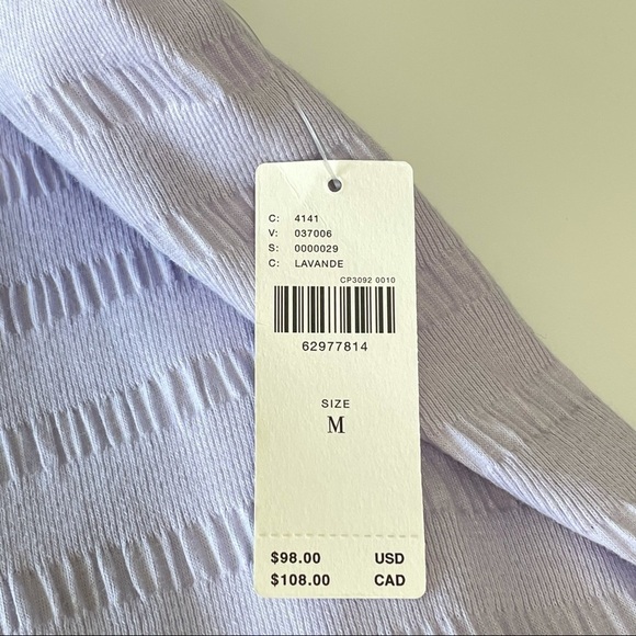 NWT Anthropologie Josephine Lavender Flounced Open Back Mini Dress Medium - Picture 11 of 16